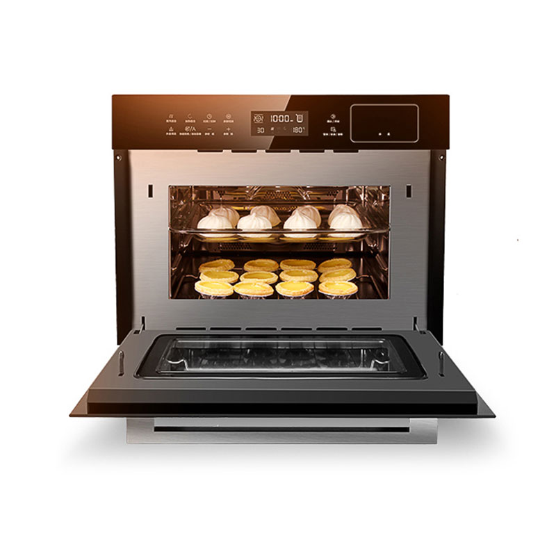 Midea/美的 伯爵系列 嵌入式蒸箱烤箱一体机电蒸烤箱二合一家用 TQN34FBJ-SA·黑色
