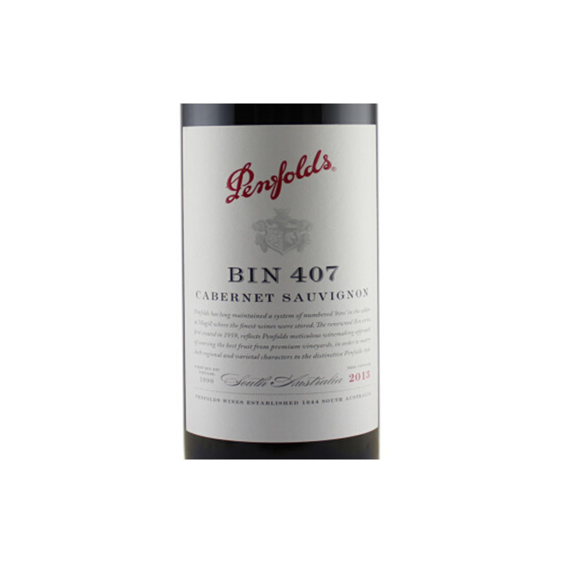 澳洲奔富BIN407赤霞珠干红葡萄酒·6支