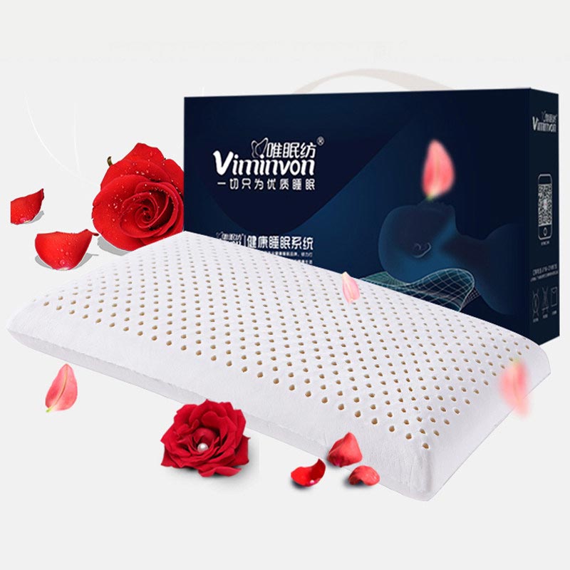 唯眠纺 泰国乳胶面包枕芯 成人枕芯·白色