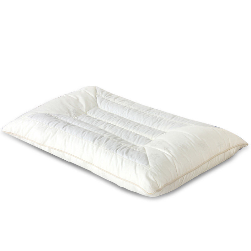 唯眠纺决明子儿童枕头3-6-10岁幼儿园小学生宝宝枕头 送枕套·白色