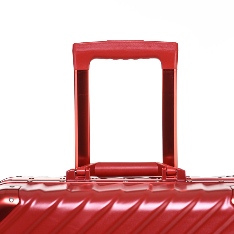 BBM商务行李铝框箱男登机箱女密码箱拉杆旅行箱万向轮皮箱韩版硬箱26寸·红色