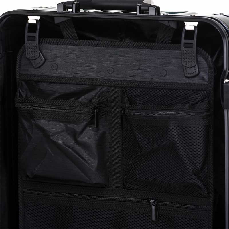 BBM商务行李铝框箱男登机箱女密码箱拉杆旅行箱万向轮皮箱韩版硬箱26寸·黑色