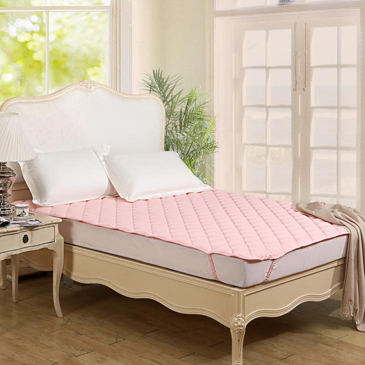 富安娜 保暖厚床垫·橡筋款·粉色