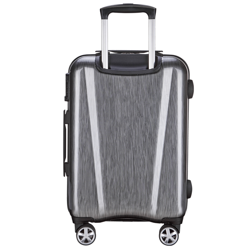 WEPLUS唯加拉丝商务万向轮拉杆箱行李密码登机箱20寸·银色拉丝