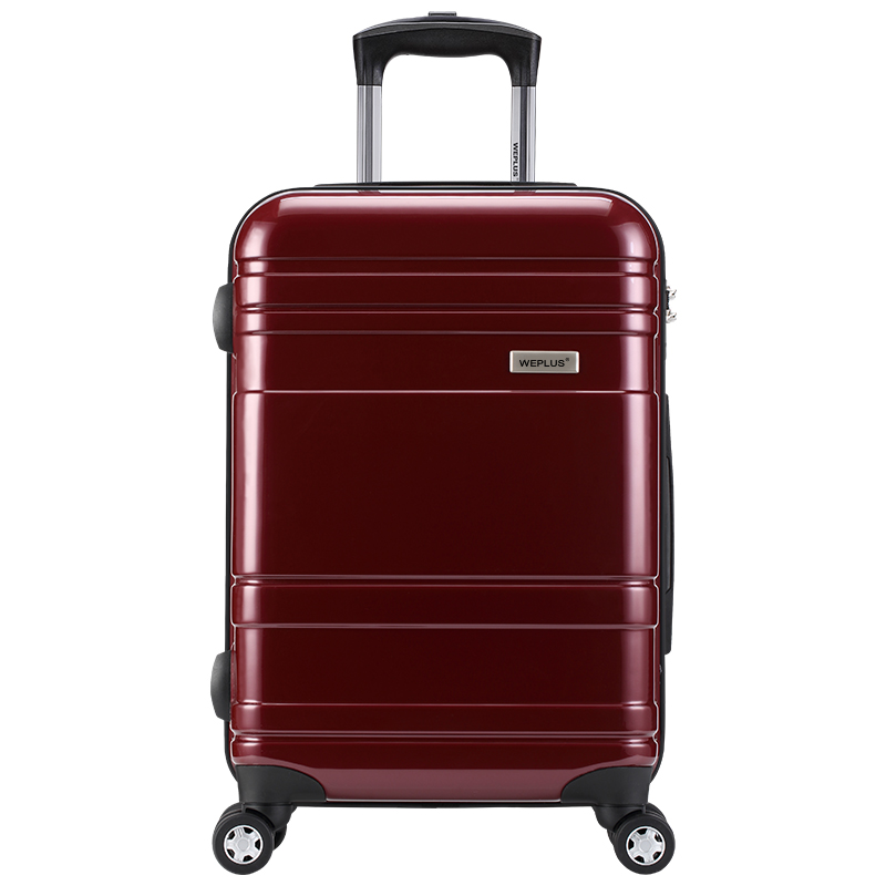 WEPLUS唯加20英寸商务登机箱拉杆箱加赠双肩包（四色可选）·酒红色