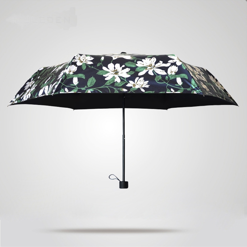 [JM]荷叶边百合花色防紫外线遮阳伞雨伞