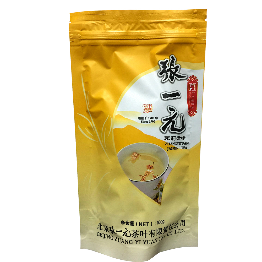 张一元特级茉莉花茶云峰2件组100g袋2张一元云峰