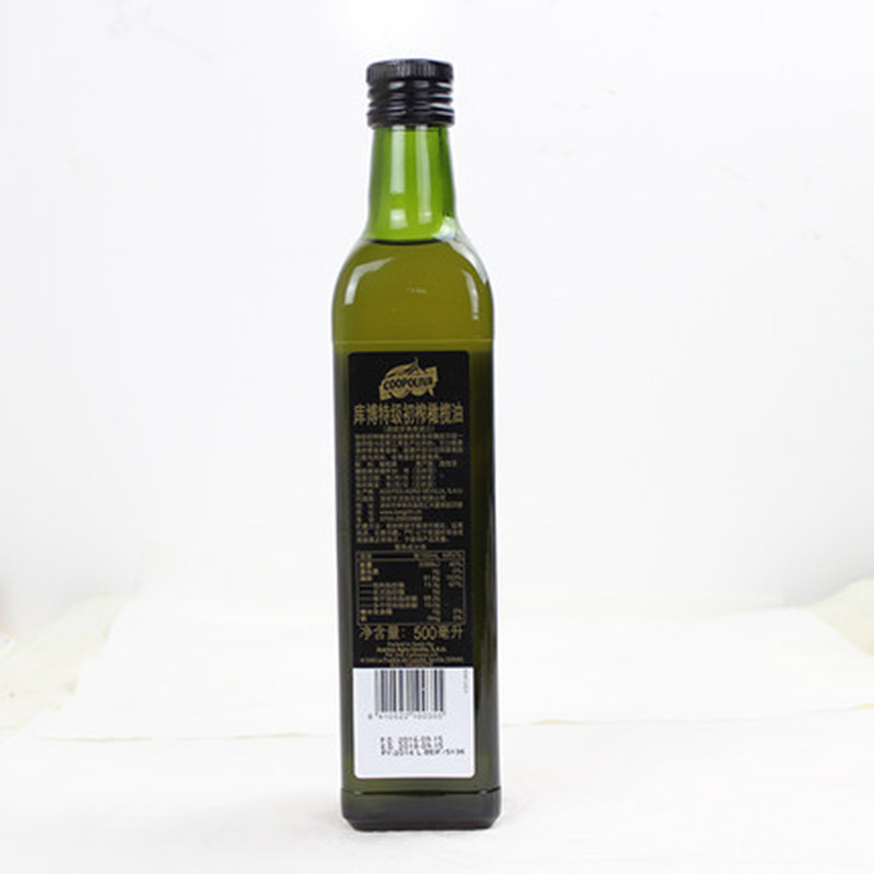 西班牙原装原瓶进口 库博特级初榨橄榄油冷压榨500mL