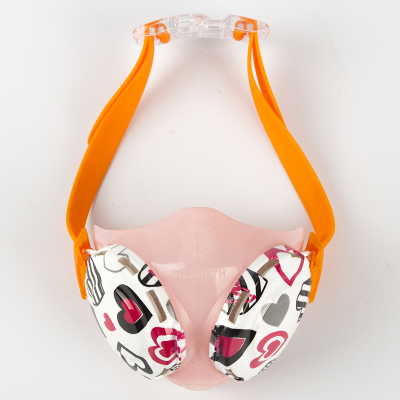 呼吸大师防雾霾防PM2.5食品级硅胶口罩迷你系列·迷你粉红桃心
