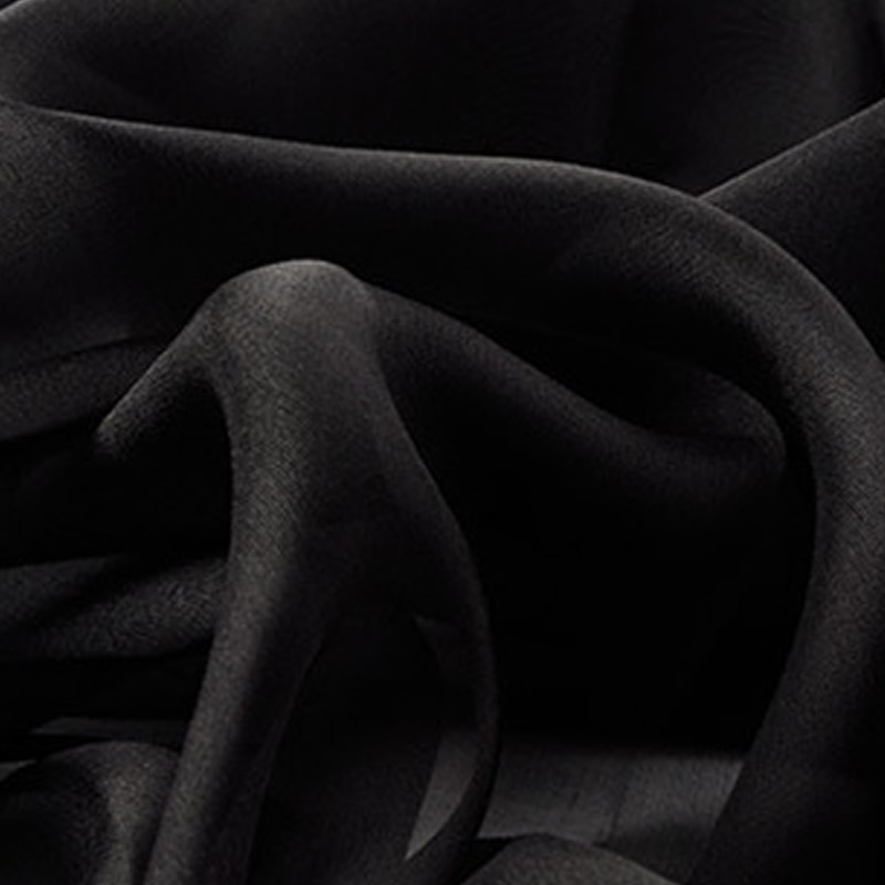 丁摩 桑蚕丝沙滩巾素色真丝披肩围巾W013·黑色