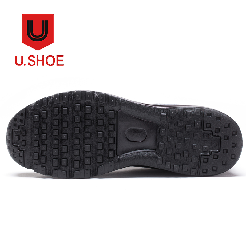 美国品牌u.shoe优树全脚掌气垫运动休闲运动鞋·黑灰