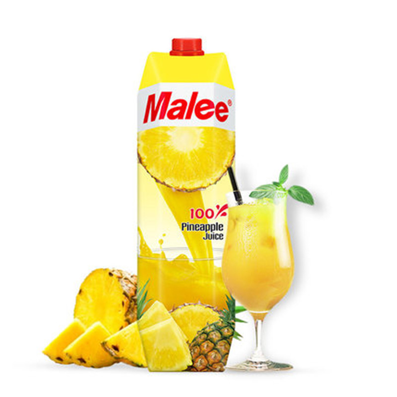 泰国进口Malee玛丽果汁1L*4瓶装（6口味任选）·橙汁*4