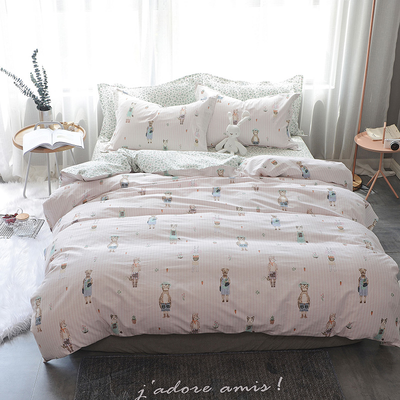 莱薇 美式精梳棉全棉印花四件套5尺床（梦想阳光）·梦想阳光