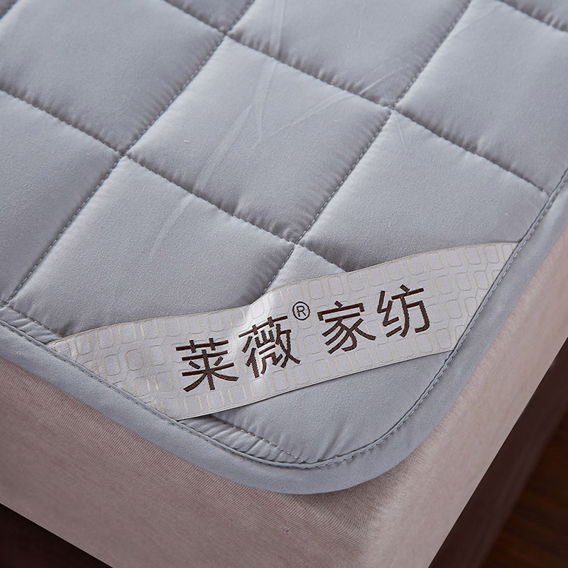 莱薇 可水洗床褥床垫加厚席梦思保护垫（灰色）150*200cm·灰色