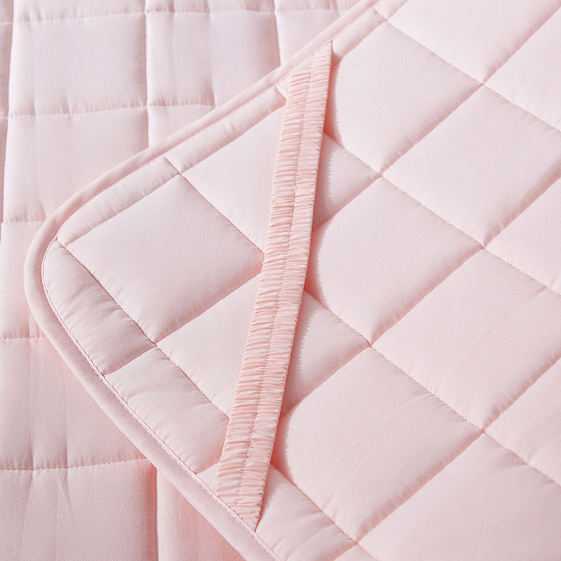 莱薇 可水洗床褥床垫加厚席梦思保护垫（粉色） 180*200cm·粉色