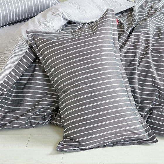 维众床上用品家纺精梳棉单人被套150*205cm-经典条纹·经典条纹蓝
