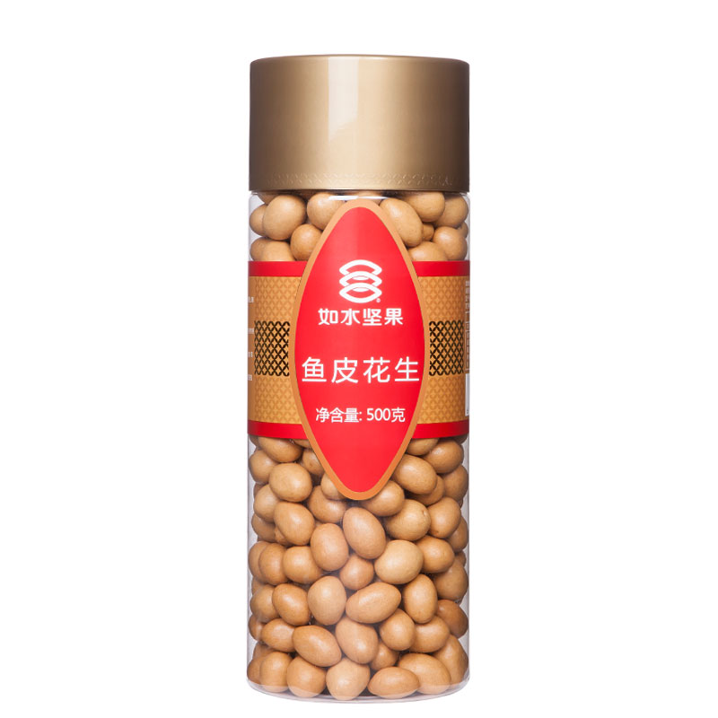如水 鱼皮花生·500g*4