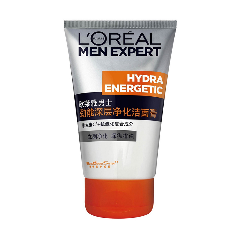 欧莱雅 男士劲能深层净化洁面膏 100ml