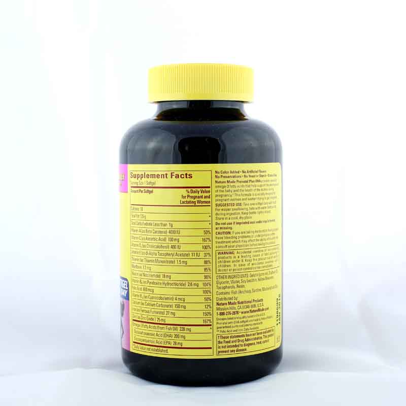[tv商品]美国直邮-nature made 孕妇多种综合维生素含dha叶酸150粒/盒