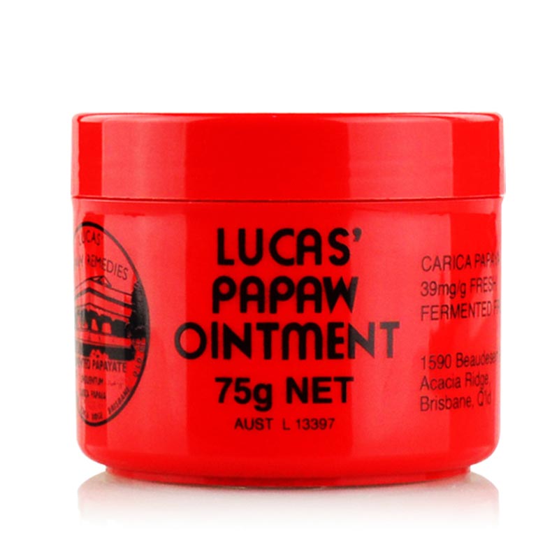 香港直邮lucas木瓜膏保湿润唇75g
