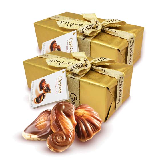 荷兰直邮 2盒 guylian吉利莲贝壳巧克力礼盒250g