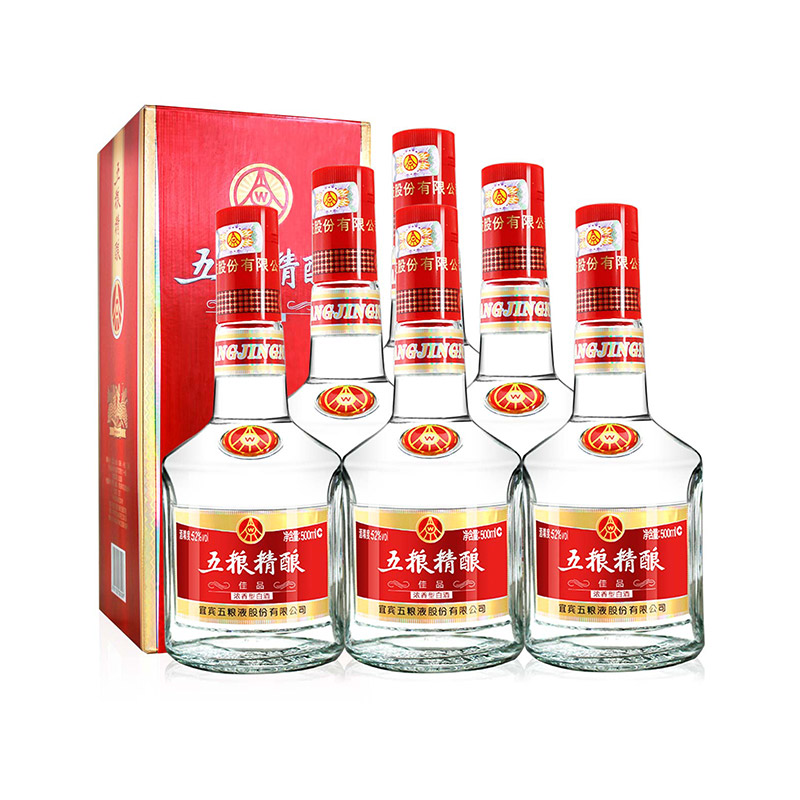 五粮液股份出品五粮精酿佳品52度500ml6瓶