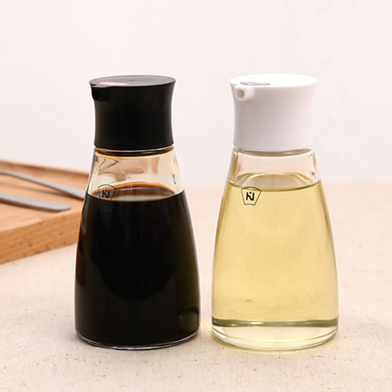 和匠日式玻璃酱油瓶调料瓶3个装黑色