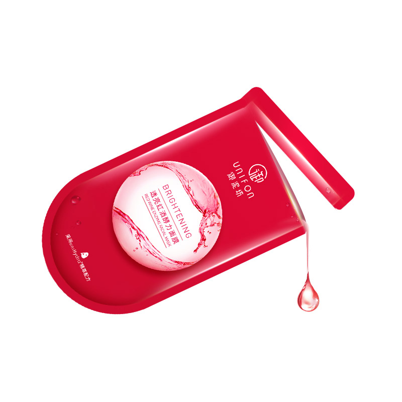 御泥坊透亮红酒酵力面膜21片红色