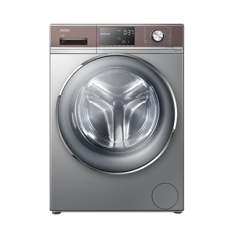 海尔新水晶滚筒洗衣机g80688hbdx14xu1银灰色