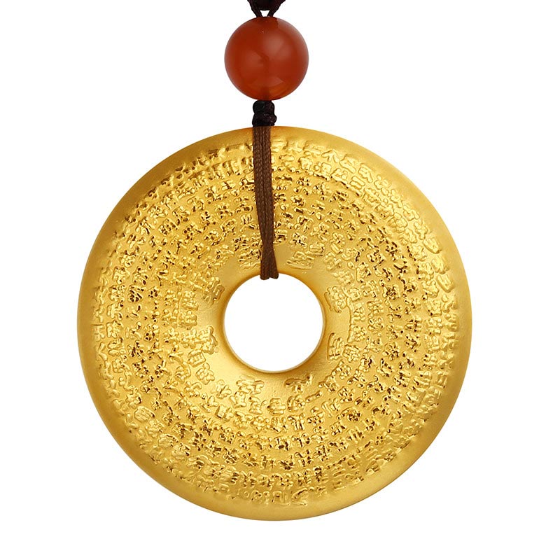 【金一3d硬金黄金足金心经平安扣吊坠】-惠买-正品拼团上惠买
